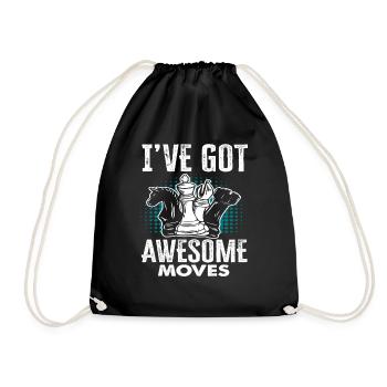 Fier cadeau de joueur d’échecs - Sac de sport léger - noir - Devant