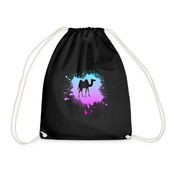 Camel - Drawstring Bag - black - Front