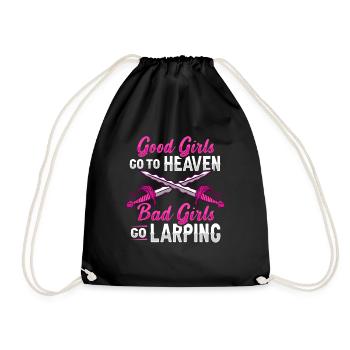 LARP RPG Roleplayers - Drawstring Bag - black - Front