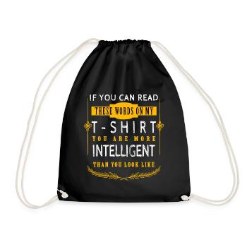 Wenn Du Den Spruch Auf Diesem T-shirt Lesen - Turnbeutel - Schwarz - Vorne
