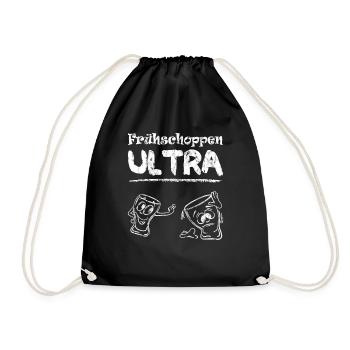 Frühschoppen Ultra Comic Gläser - Turnbeutel - Schwarz - Vorne
