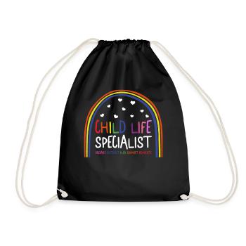 Chemise d’infirmière, spécialiste du milieu de l’enfant Rainbow Tee, - Sac de sport léger - noir - Devant