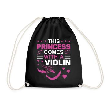 Violoniste Violoniste Fille This - Sac de sport léger - noir - Devant