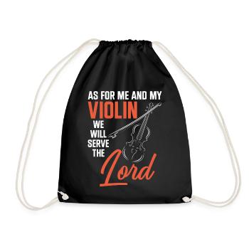Violoniste Violoniste Jesus Faith - Sac de sport léger - noir - Devant