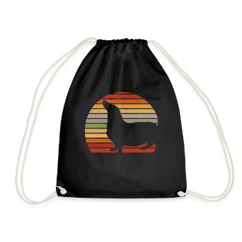 Teckel - Sac de sport léger - noir - Devant