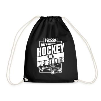 Eishockey Hockey Sport - Turnbeutel - Schwarz - Vorne