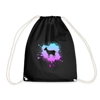 Chèvre - Sac de sport léger - noir - Devant