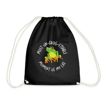 Rainette aux yeux rouges Mignon - Sac de sport léger - noir - Devant