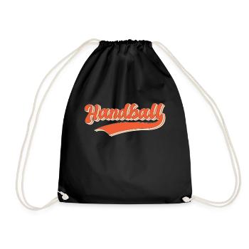 Équipe de handball, club, entraîneur, entraîneur, joueur - Sac de sport léger - noir - Devant
