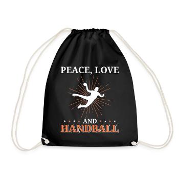 Équipe de handball, club, entraîneur, entraîneur, joueur - Sac de sport léger - noir - Devant