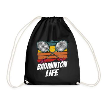 Vie de badminton Joueur de badminton Joueur de badminton Badminton - Sac de sport léger - noir - Devant