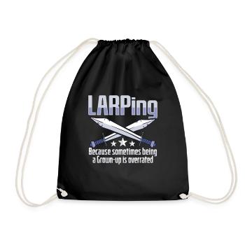 Larp Rpg Jeu de rôle Conception de jeux Larper - Sac de sport léger - noir - Devant