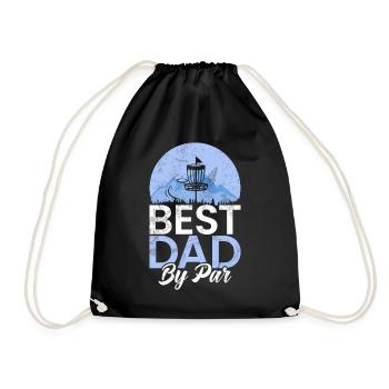Fun Disc Golf & Ultimate Frisbee Player - Drawstring Bag - black - Front