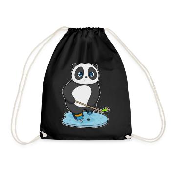 Panda Eishockey Eishockeyschläger - Turnbeutel - Schwarz - Vorne