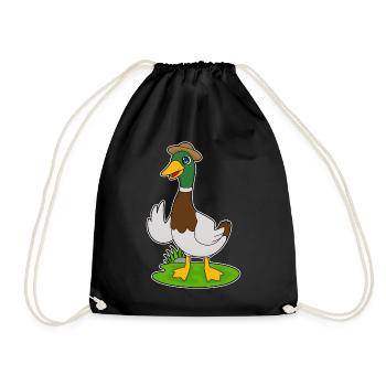 Chapeau de canard - Sac de sport léger - noir - Devant