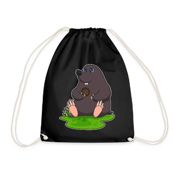Taupe beignet - Sac de sport léger - noir - Devant