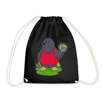 Joueur de volley-ball taupe Volley-ball - Sac de sport léger - noir - Devant