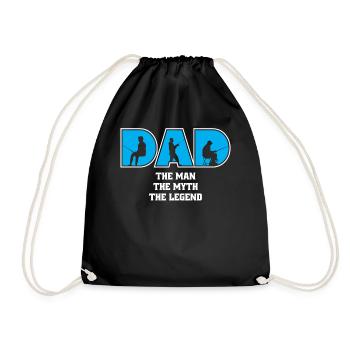Papa l’homme Le mythe La légende - Sac de sport léger - noir - Devant