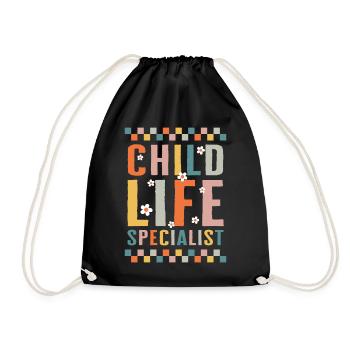Chemise d’infirmière, Spécialiste du milieu de l’enfant Tee, Infirmière - Sac de sport léger - noir - Devant