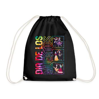 Chemise Dia de los Muertos, Ballet Folklorico Sugar - Sac de sport léger - noir - Devant
