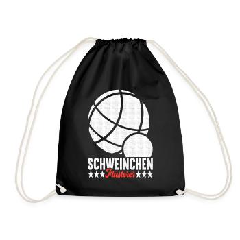 Boule Boulespieler - Turnbeutel - Schwarz - Vorne