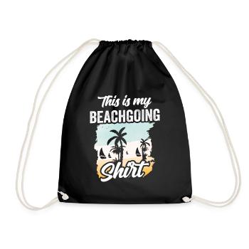 Ceci est ma chemise de plage vacances à la plage - Sac de sport léger - noir - Devant