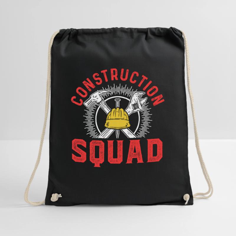 Construction Crew Team Construction Site Teamwork Construction Workers Construction Drawstring Bag