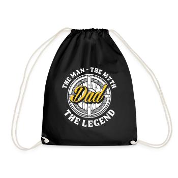Papa Father’s Day Gift - Sac de sport léger - noir - Devant