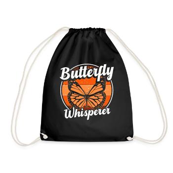 Chuchoteur de papillons - Sac de sport léger - noir - Devant