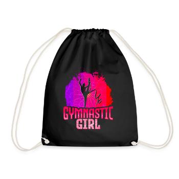 Gymnastics Gymnastics Acrobatics - Drawstring Bag - black - Front