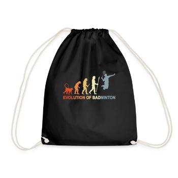 Badminton Evolution - Turnbeutel - Schwarz - Vorne