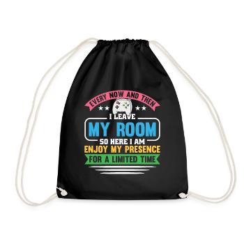 Gaming Design for Gamer - Drawstring Bag - black - Front