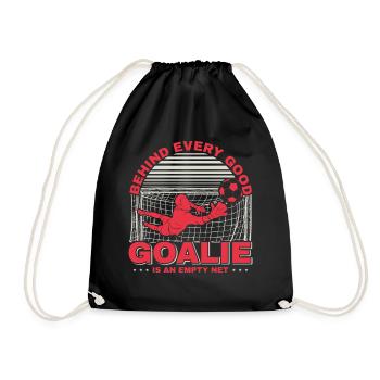 Soccer Goalkeeper Soccer Goalie Player Fan Coach - Drawstring Bag - black - Front