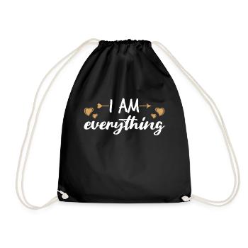 Petite amie, petit ami, homme, partenaire de la Saint-Valentin - Sac de sport léger - noir - Devant