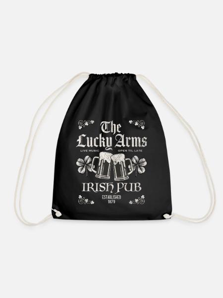 Lucky Arms Irish Pub - Turnbeutel - Schwarz