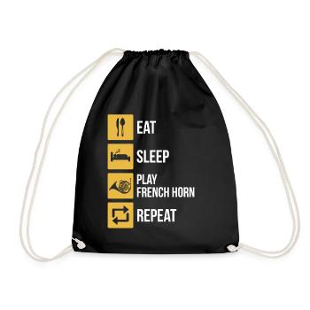 Français corniste Français corniste Français corniste - Sac de sport léger - noir - Devant