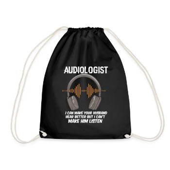 Audiologiste Je peux faire votre mari - Sac de sport léger - noir - Devant