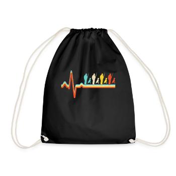 Chasse Retro Heartbeat - Sac de sport léger - noir - Devant