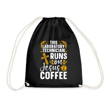 Laboratory Laboratory Technician Science Chemistry Gift - Drawstring Bag - black - Front