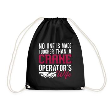 Grutier Grutier Opérateur de grue Travailleur de la construction Cadeau - Sac de sport léger - noir - Devant