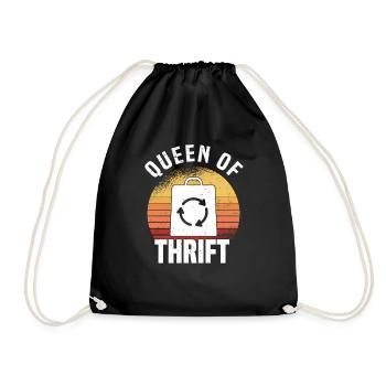 Secondhand Shop Secondhand Eco Hipster Used - Drawstring Bag - black - Front