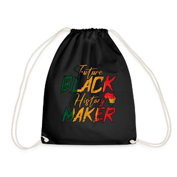 Future Black History Maker Black History Month - Drawstring Bag - black - Front