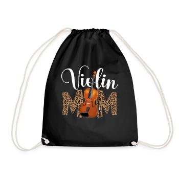 Violon Violoniste Maman Guépard - Sac de sport léger - noir - Devant