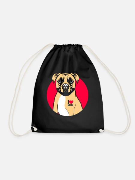 Boxer Hundeliebe Hund - Turnbeutel - Schwarz