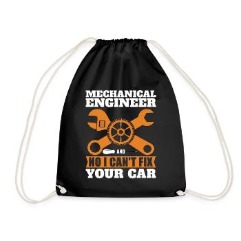 Mechanical Engineer No I Can't Fix Car Mechanic - Turnbeutel - Schwarz - Vorne