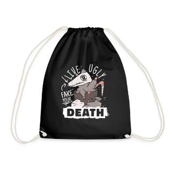 Opossum opossum animal - Sac de sport léger - noir - Devant