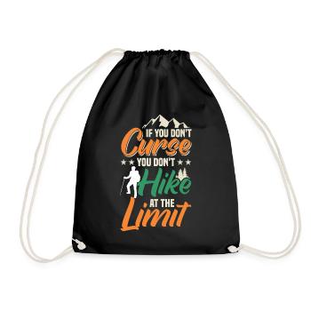 Si vous ne jurez pas, faites de la randonnée - Sac de sport léger - noir - Devant