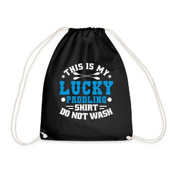 C’est mon bonheur Pagayer ne pas laver - Sac de sport léger - noir - Devant