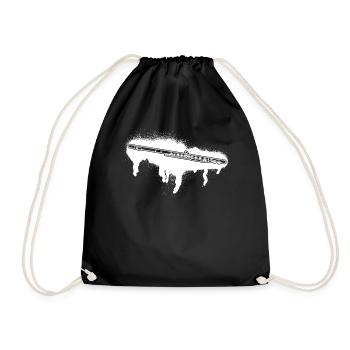 Flute Flute player Flutist - Drawstring Bag - black - Front