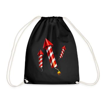 New Years Eve 4th Of July Red White Striped - Turnbeutel - Schwarz - Vorne